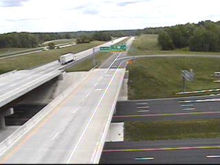Photo from City of High Point traffic camera showing I-85 ramp to 
-74 West, May 2011