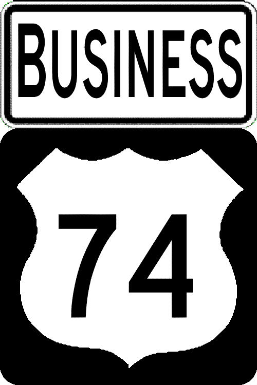Business US 74 shield image from Shields Up!