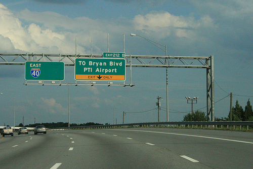 Exit signage for I-73/I-840 portion of Greensboro Loop on I-40 East, Courtesy
of Evan Semones