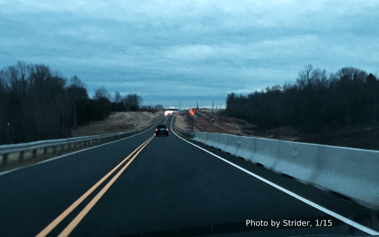 View of progress constructing I-73 on US 220 South just south of NC 68 intersection, 
photo by Strider