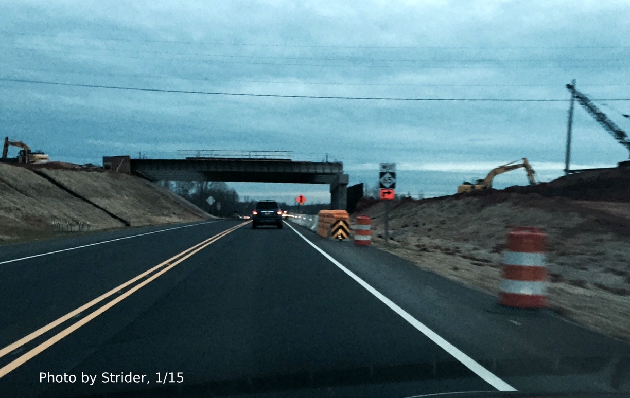 Image approaching the future NC 65 bridge over I-73 on US 220 South, photo by Strider