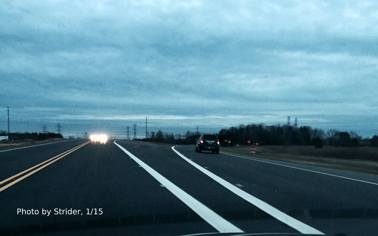 Image of US 220 South at future I-73/US 158 interchange near Summerfield, NC, photo by
Strider