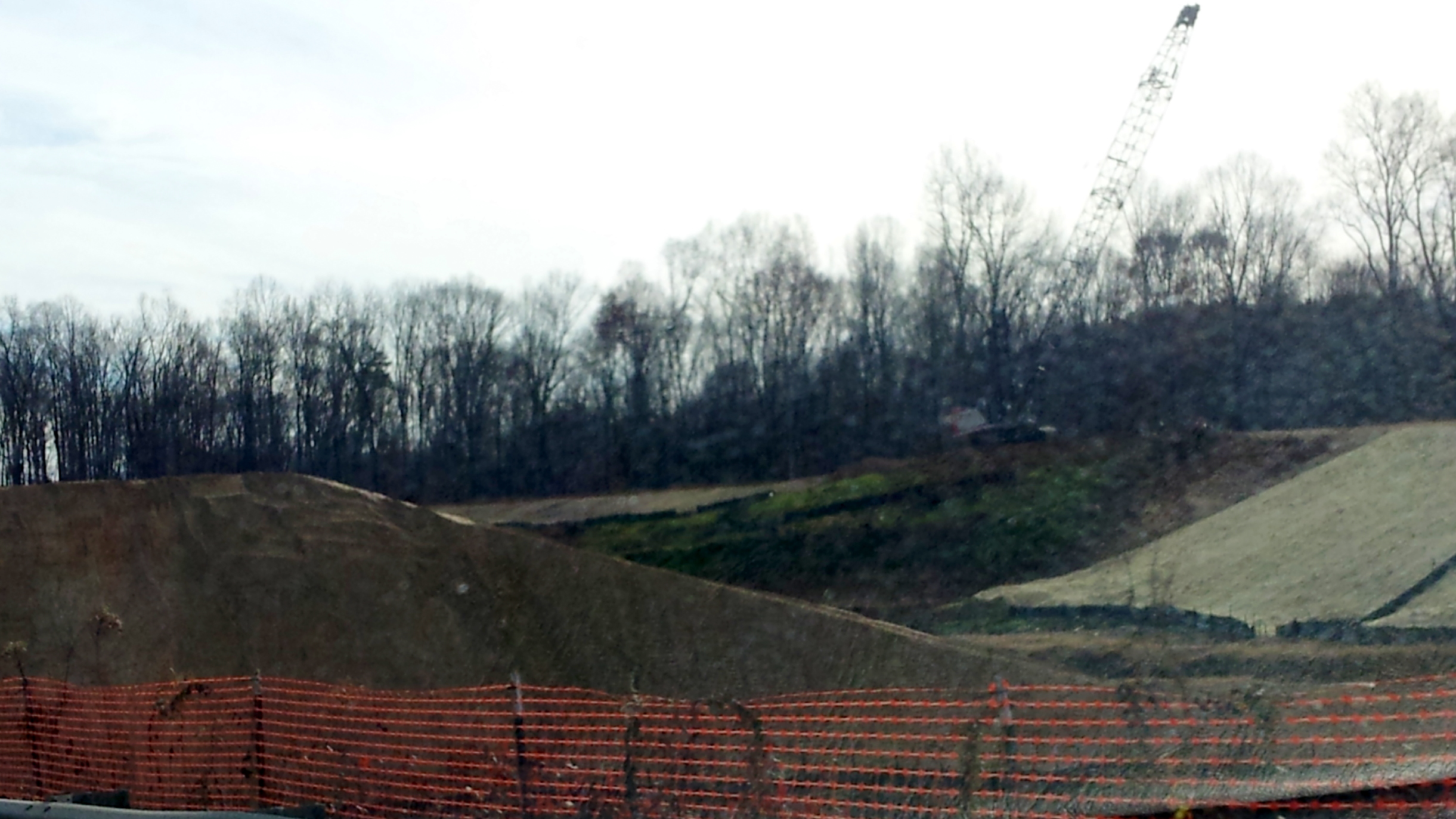 Photo of Future I-73/US 220 Lanes north of Greensboro, Dec. 2012,
Courtesy of Strider