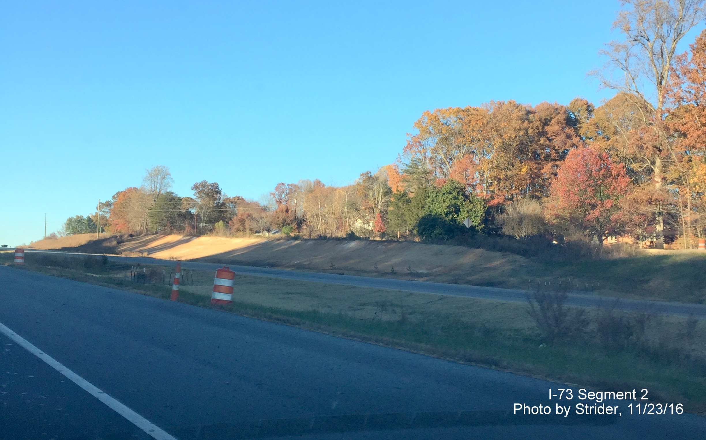 Image of construction along US 220 for future I-73 at US 158 interchange, by Strider
