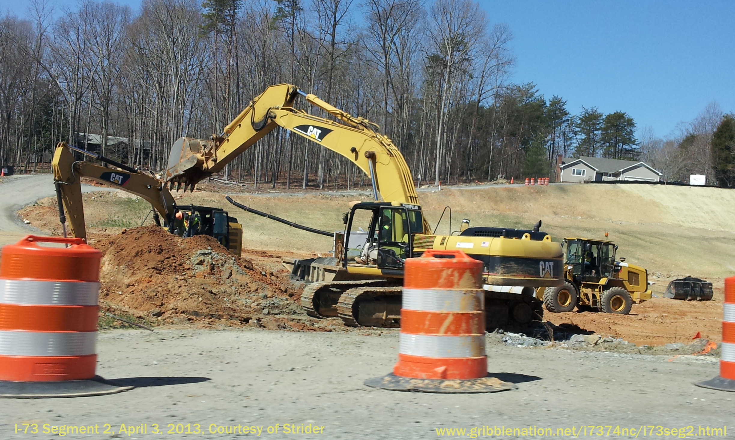 Photo of I-73 Construction Clearing from US 220 North, courtesy of 
Strider