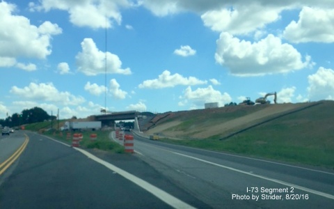 Image of construction along US 220 for future I-73, by Strider