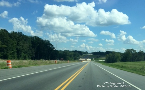 Image of construction along US 220 for future I-73, by Strider