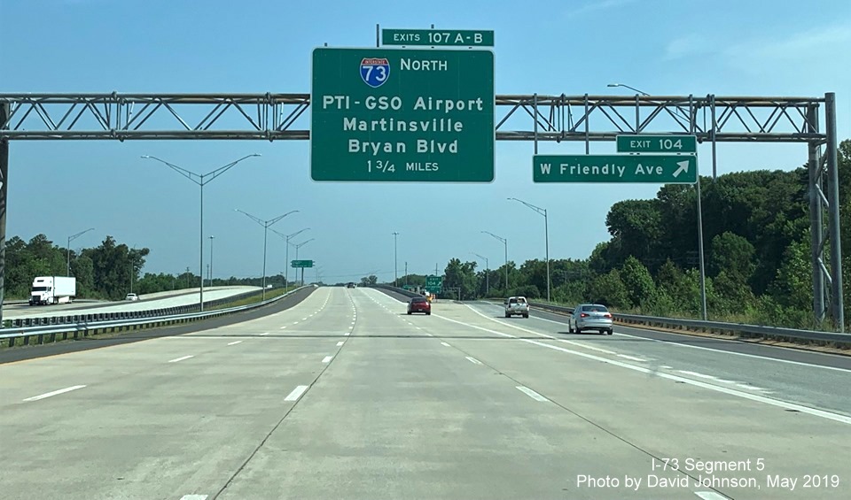 Image of I-73 sign, by David Johnson