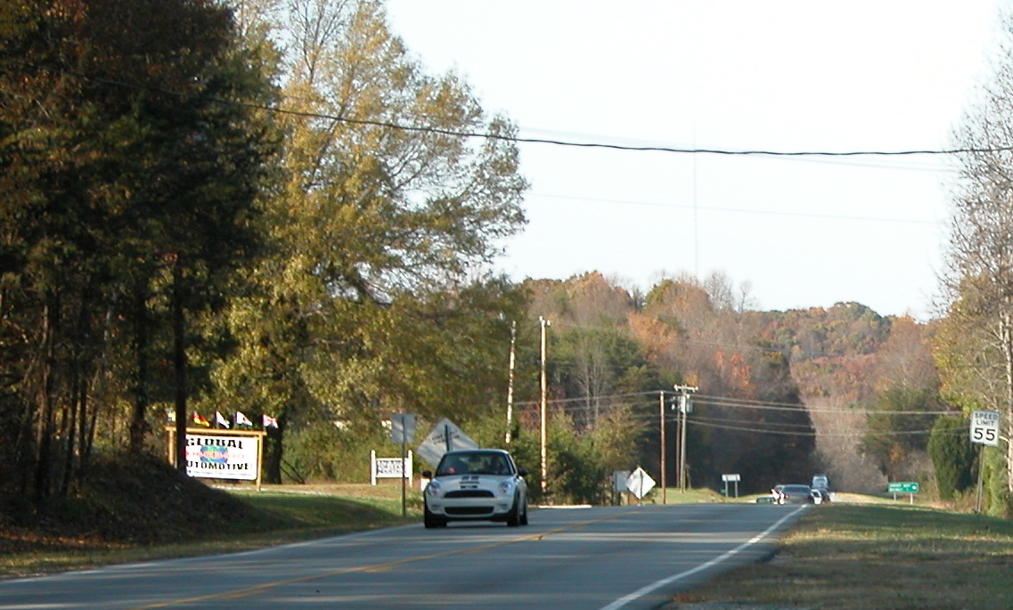 Photo of US 220 near the future location of the interchange with the 
NC 68 Connector, Nov. 2009