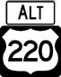 Image of US 220 Shield, from Shields Up!