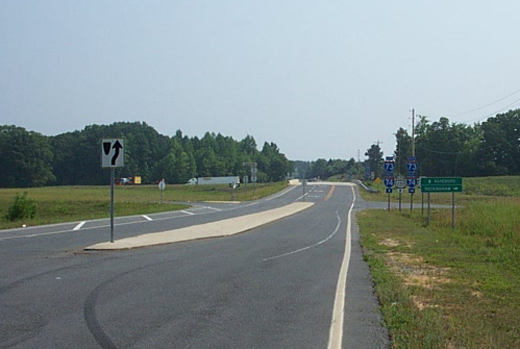 Photo of I-73/74 Signage near NC Zoo, Taken in June 2002