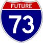 Future I-73 Shield Image