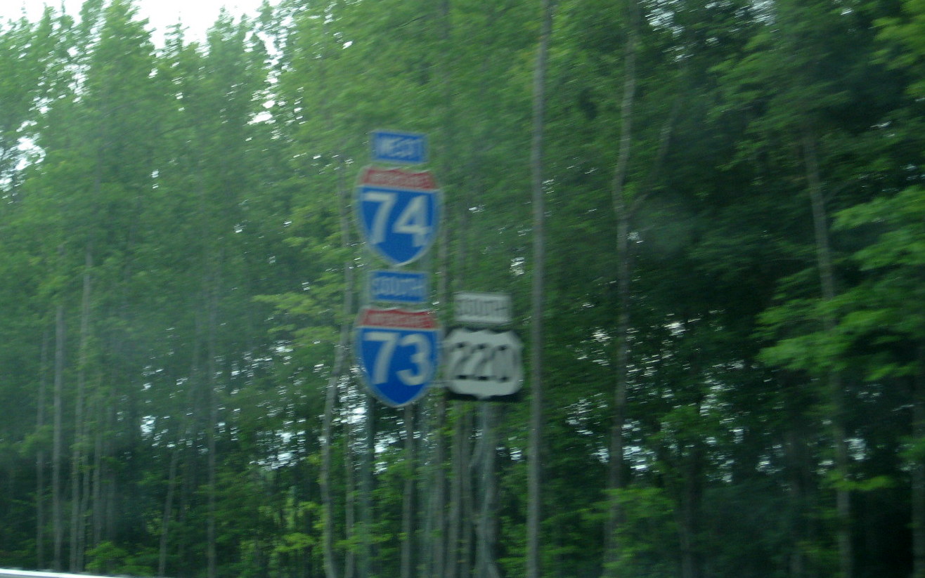 Photo of I-74/I-73 Error Shield in Asheboro