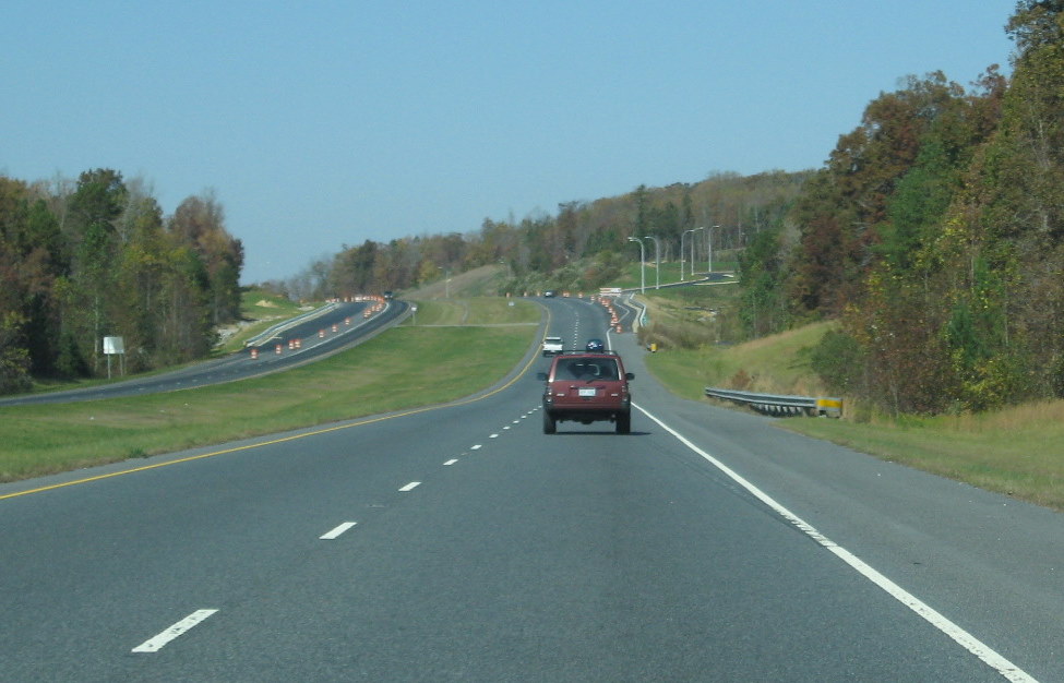 Photo of progress in constructing rest area on I-73 South/I-74 East in 
Randolph County, Nov. 2009