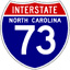 Image of NC I-73 Shield, Courtesy of Shields Up!