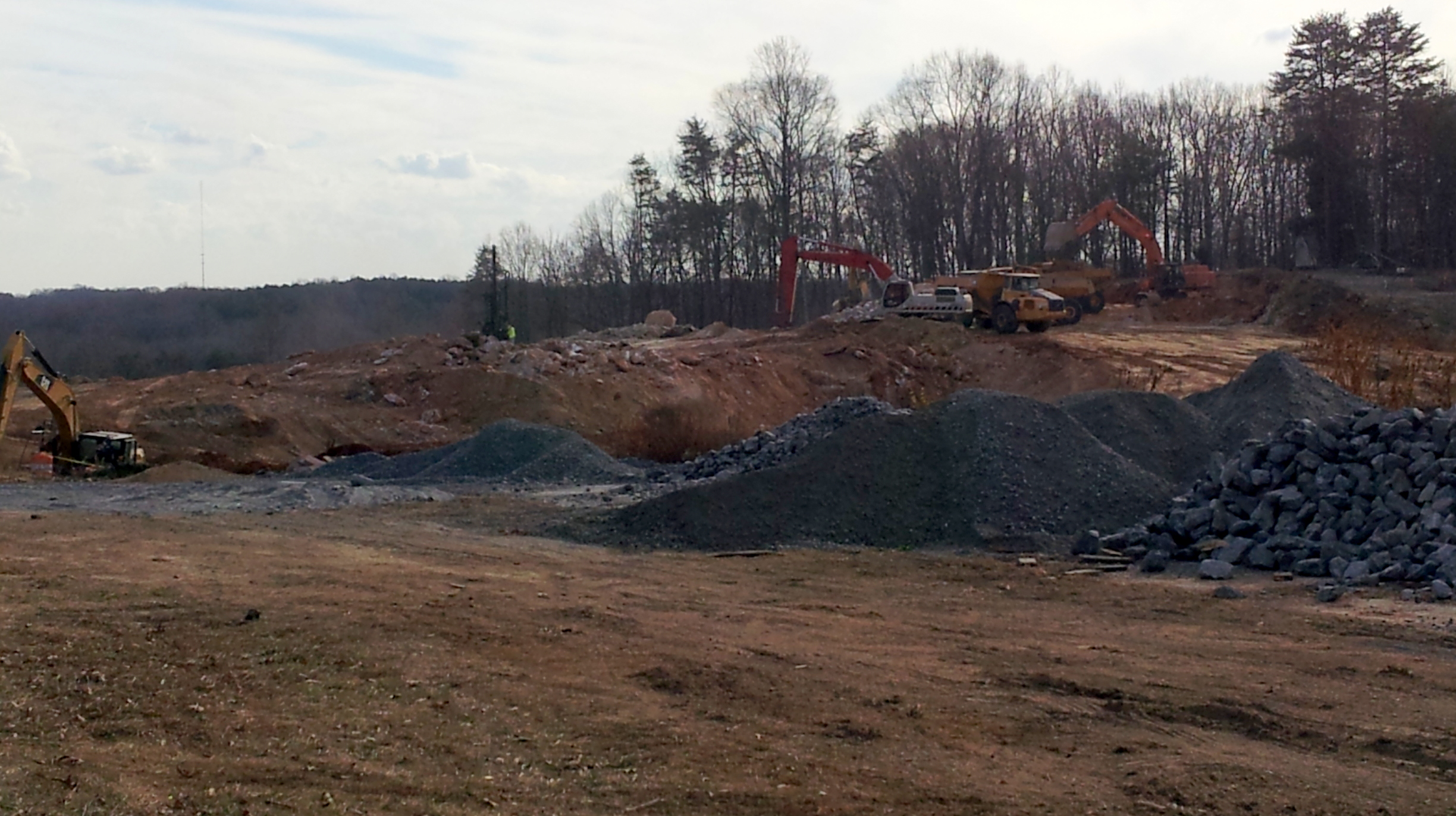 Photo of US 220 construction progress north of Greensboro near US 158, 
Dec. 2012, courtesy of Strider