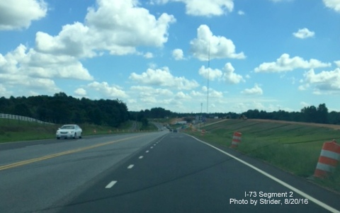 Image of construction along US 220 for future I-73, by Strider