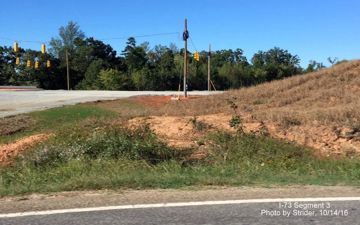 Image of future I-73/NC 150 under construction near Summerfield, by Strider