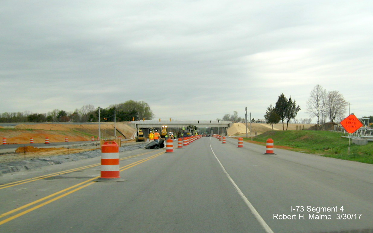 Image showing widening of NC 68 betweent intersection of Pleasant Ridge Rd and I-73 Exit in Greensboro