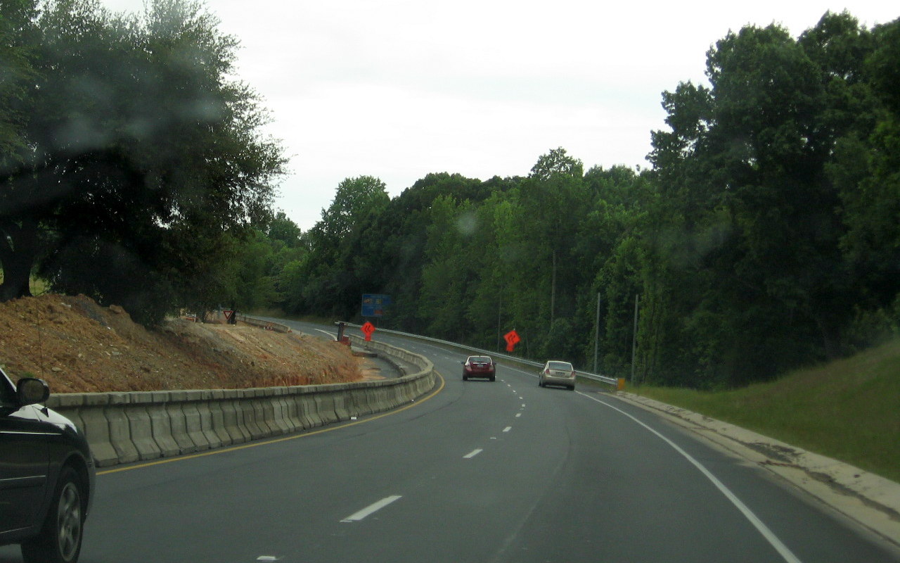 Photo of construction near NC 42 Exit on I-73/I-74 in Asheboro