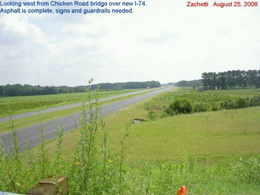 I-74 bridge construction photo, courtesy of Nick Zachetti, August 2008