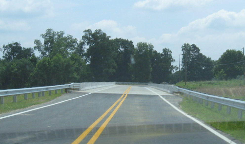 Photo of approaching the Poole Road Bridge from the westerly direction after 
it opened in June 2009