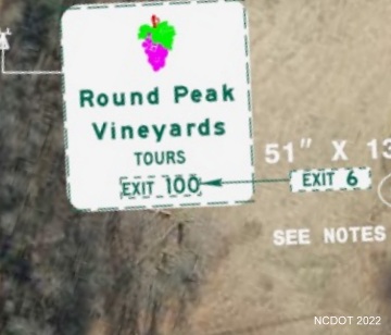 Image of plan for auxiliary sign for NC 89 exit switching numbers 
	  to the one on I-74 vs. I-77 in Surry County, NCDOT August 2022