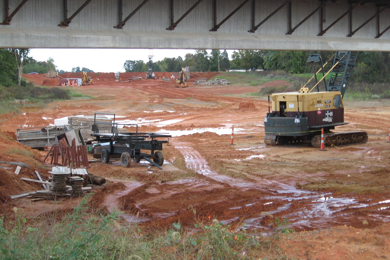 Photo of Walker Mill Road from under Branson Davis Rd Bridge in Oct. 2011