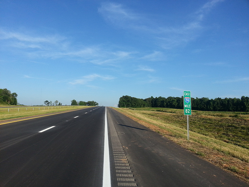 Photo of finished I-74 freeway near Glenola, May 2013 from MBHockey13
