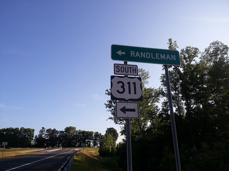 Photo of finished I-74/US 311 interchange near Sophia, May 2013 from 
	  MBHockey13
