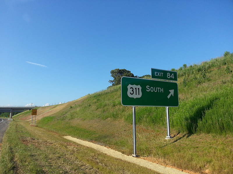 Photo of finished I-74 freeway near Sophia, May 2013 from MBHockey13