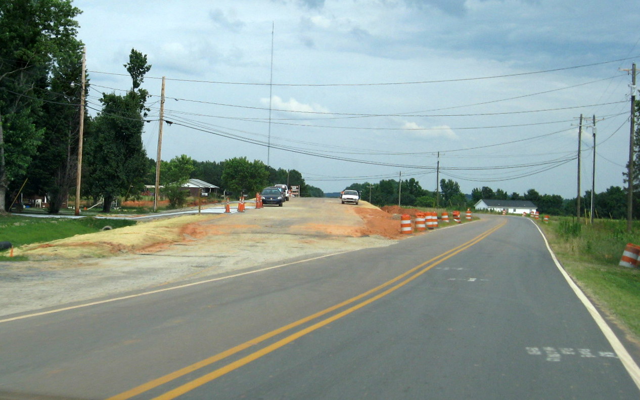 Photo approaching unopened Walker Mill Rd Bridge heading east in June 2012