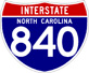 Image of I-840 NC 
                                                                             shield (from Shields Up!)