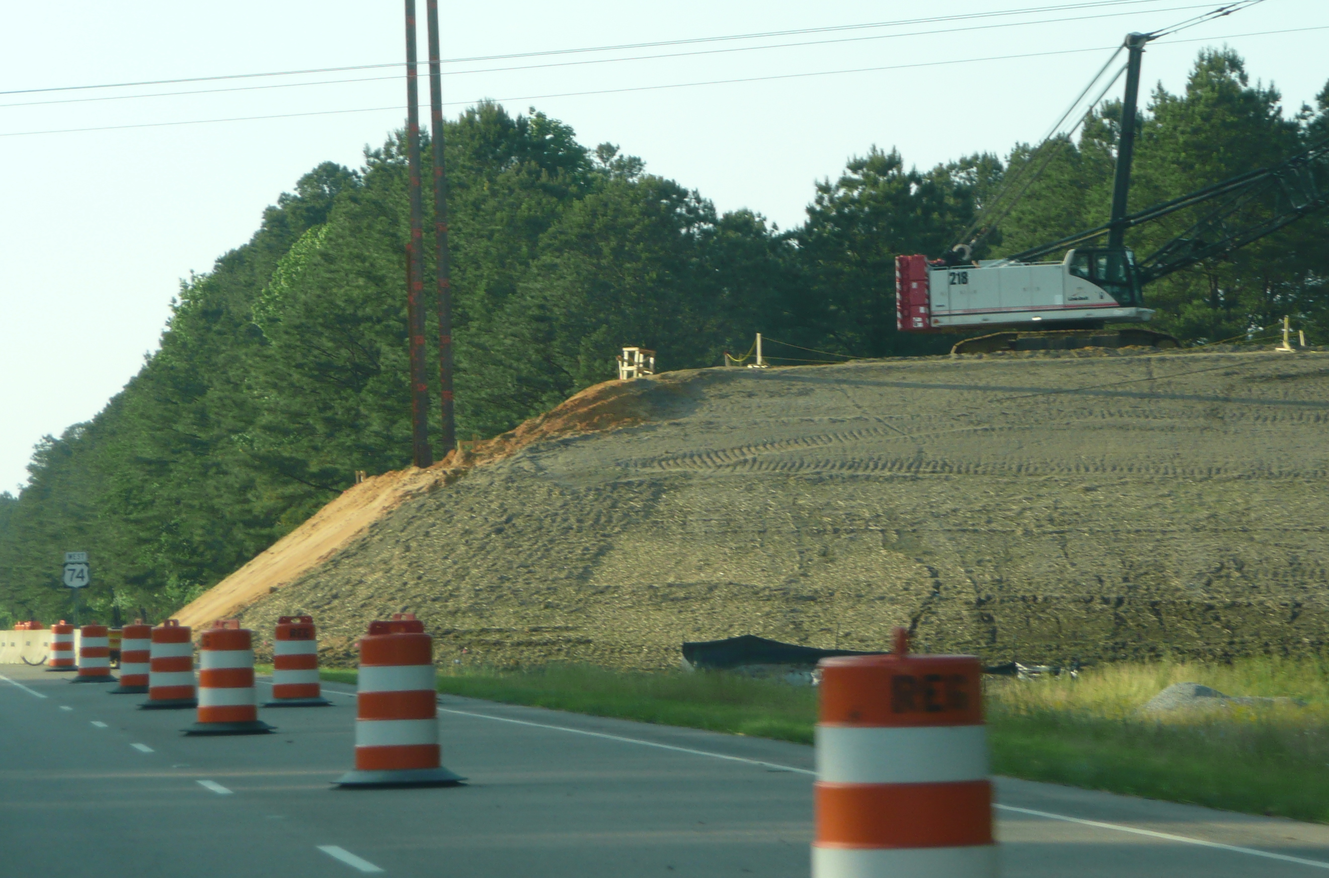 Photo of Kingsdale Rd Bridge from US 74 West in May 2009. Courtesy of 
James Mast