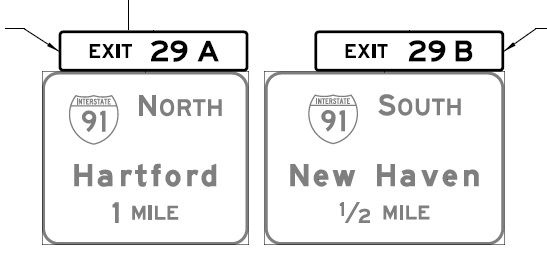 ConnDOT sign plan with new exit number tabs for I-91 exit on CT 9