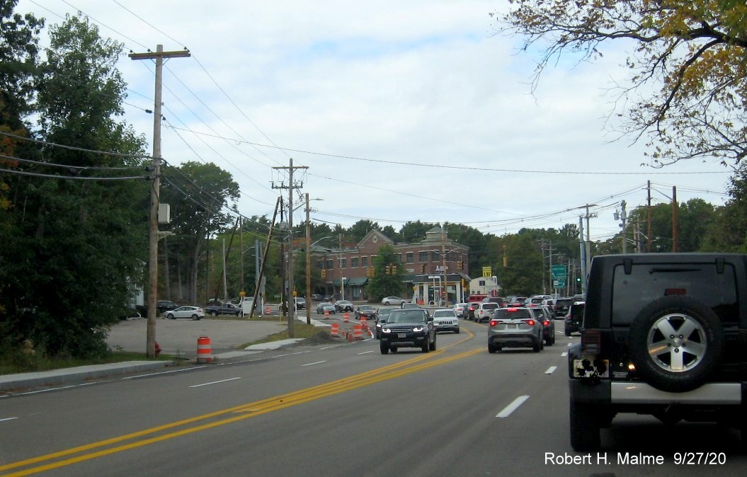 Image of Whiting Street looking north at intersection with Derby and Gardner Streets under construction, September 2020