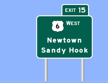 Image of I-84 Exit 15 sign plan in Newtown, Sign Maker Software, August 2026