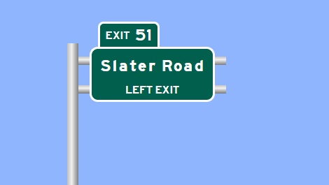 Image of I-84 East Exit 51 sign plan in Bristol, Sign Maker Software, August 2026