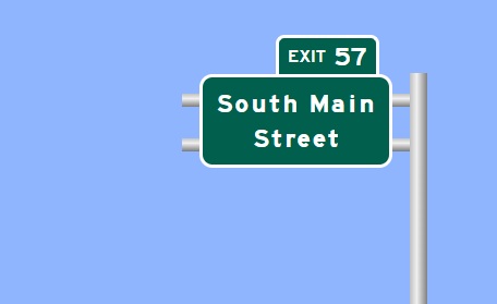 Image of I-84 West Exit 57 sign plan in West Hartford, Sign Maker Software, August 2026