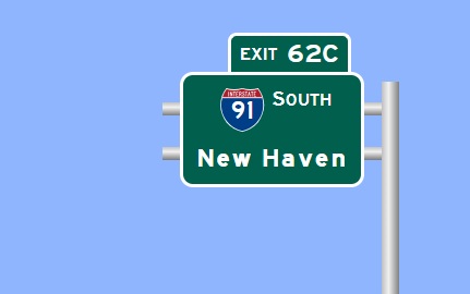 Image of I-84 Exit 62C sign plan in East Hartford, Sign Maker Software, August 2026