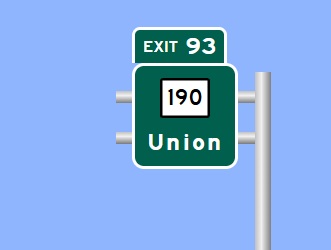 Image of I-95 Exit 108 sign plan in Pawcatuck, Sign Maker Software, September 2026