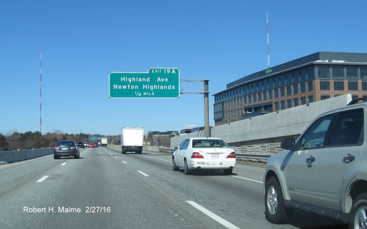 Image of construction at end of future ramp from Kendrick St to I-95/128 North in Needham