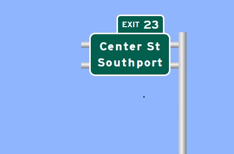 Image of I-91 Willow Street Exit 2B sign plan in New Haven, CTDOT,
February 2026