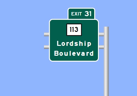 Image of I-95 North CT 130 Exit 31 sign plan in Stratford, Sign Maker Software, July
2026