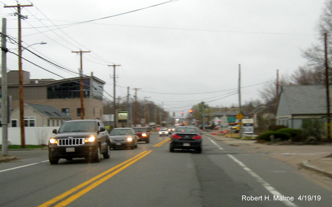 Image of MA 18 widening project construction between Pleasant St and Shea Blvd intersections in 
            Weymouth