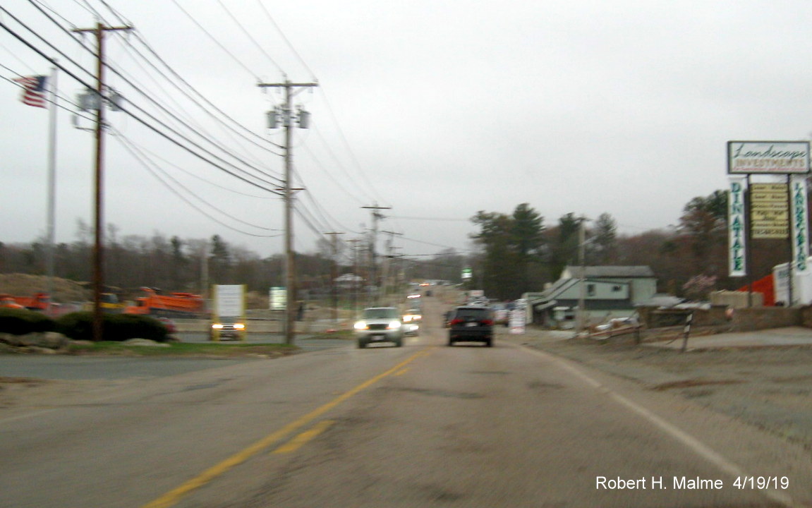 Image of MA 18 Widening Project construction progress in Abington