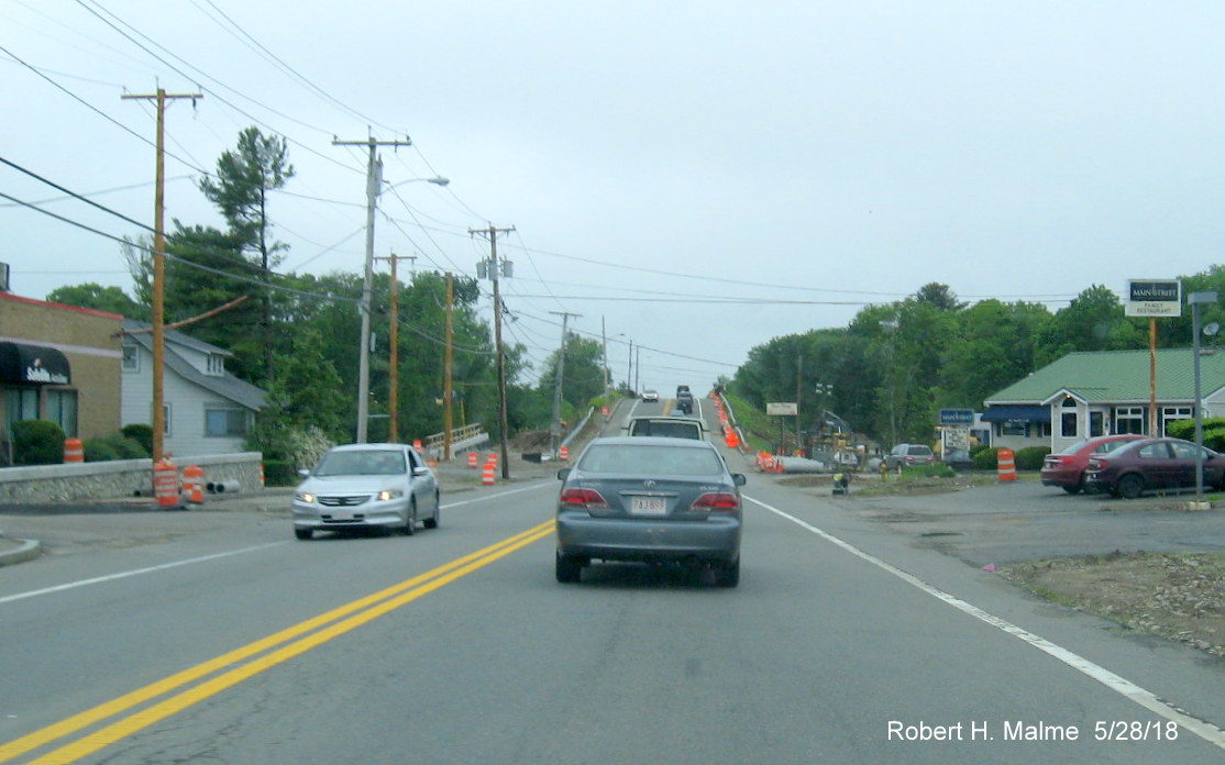 Image of MA 18 undergoing widening construction in South Weymouth