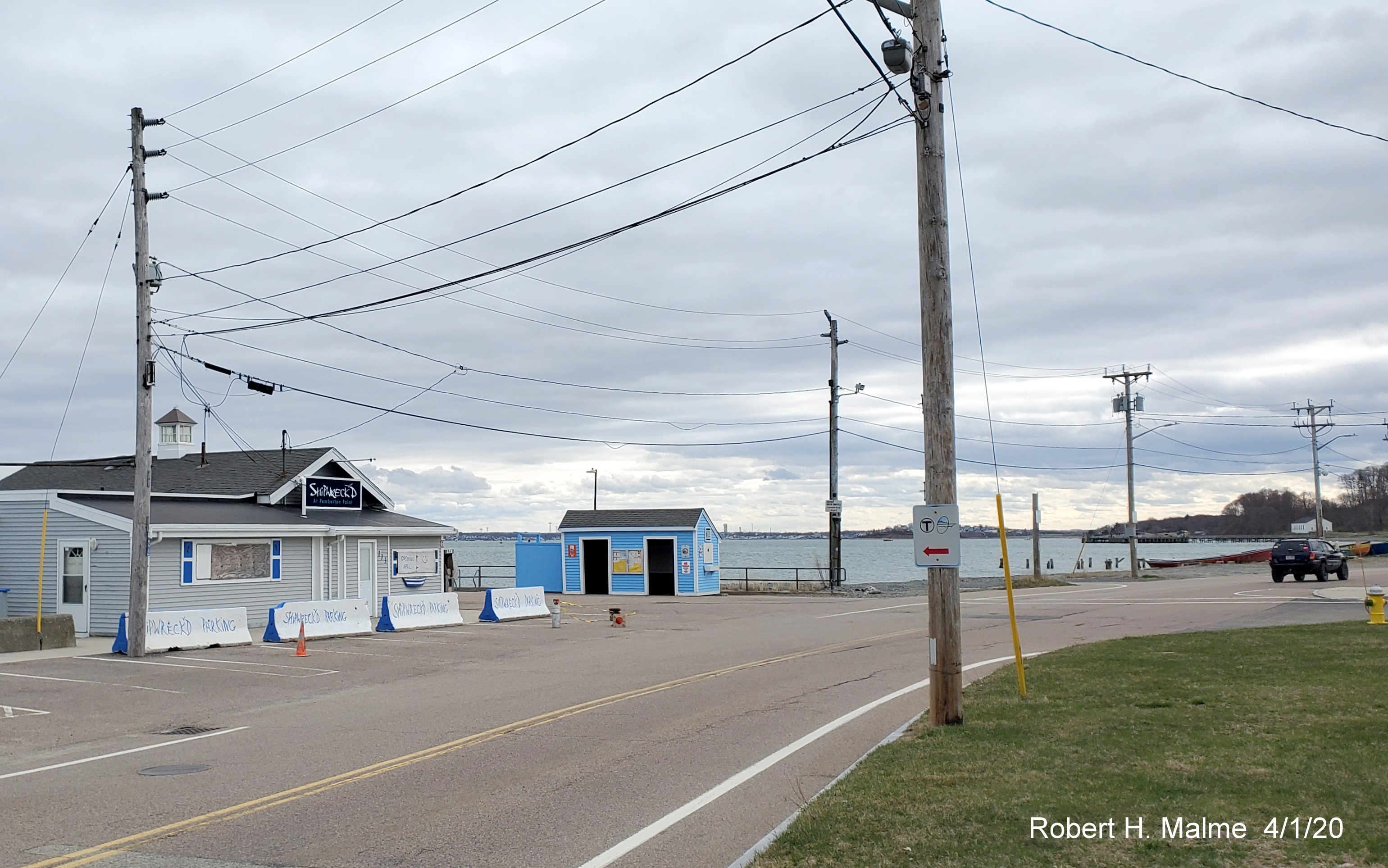 Image of Main Street at Pemberton Commuter Boat pier in Hull, taken in April 2020