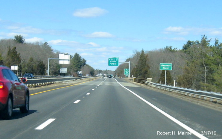 Image of new bridge sign placed on MA 24 North in Freetown