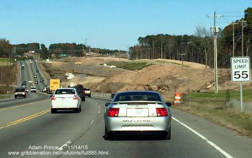 Image of clearing completed for future East End Connector/US 70 interchange in Durham, by Adam Prince